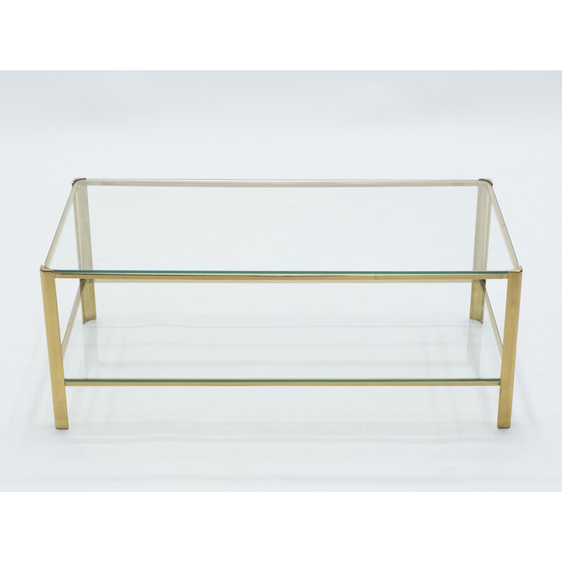 Small coffee table in bronze by Jacques Quinet