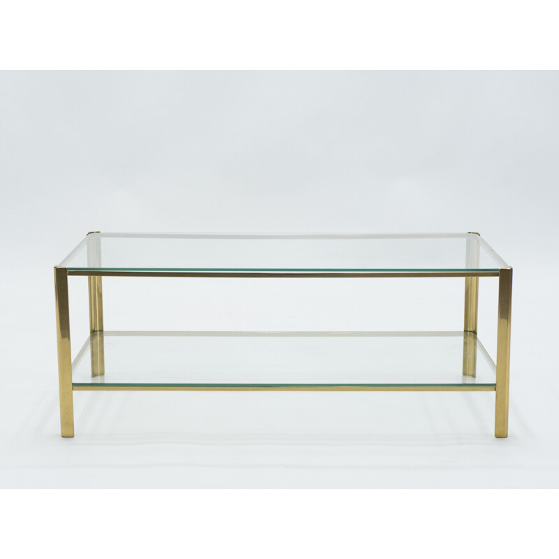 Small coffee table in bronze by Jacques Quinet