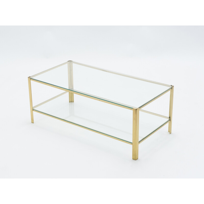 Small coffee table in bronze by Jacques Quinet