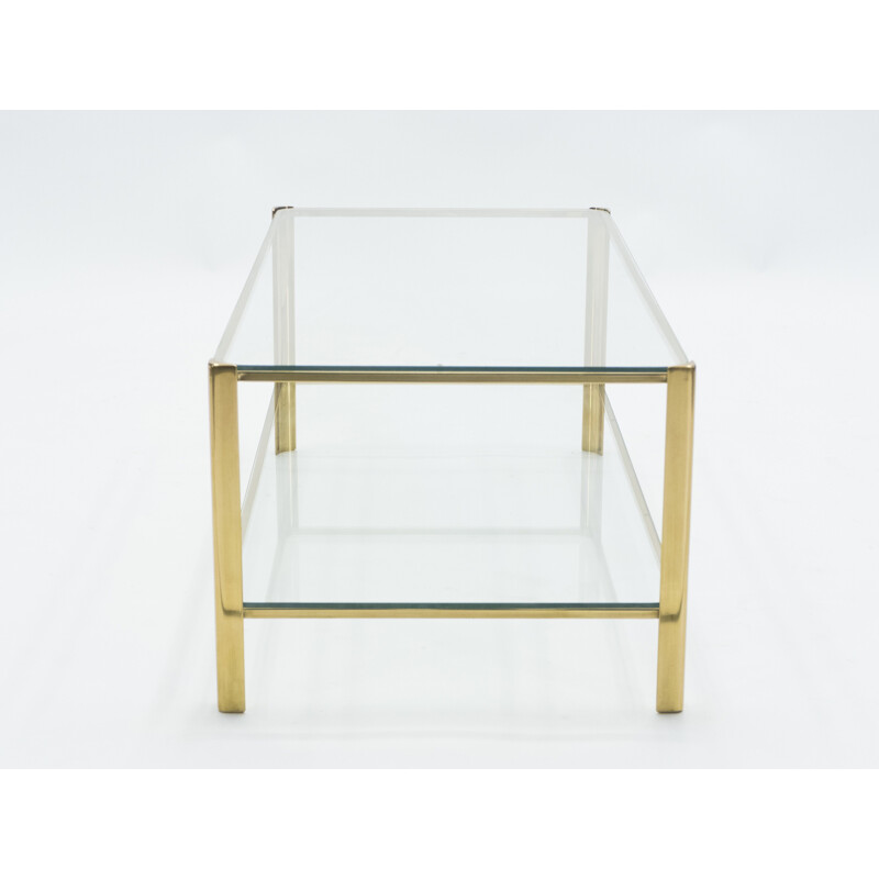 Petite table basse en bronze par Jacques Quinet