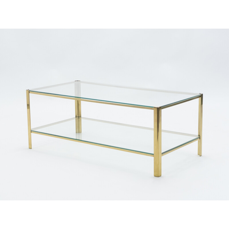 Small coffee table in bronze by Jacques Quinet