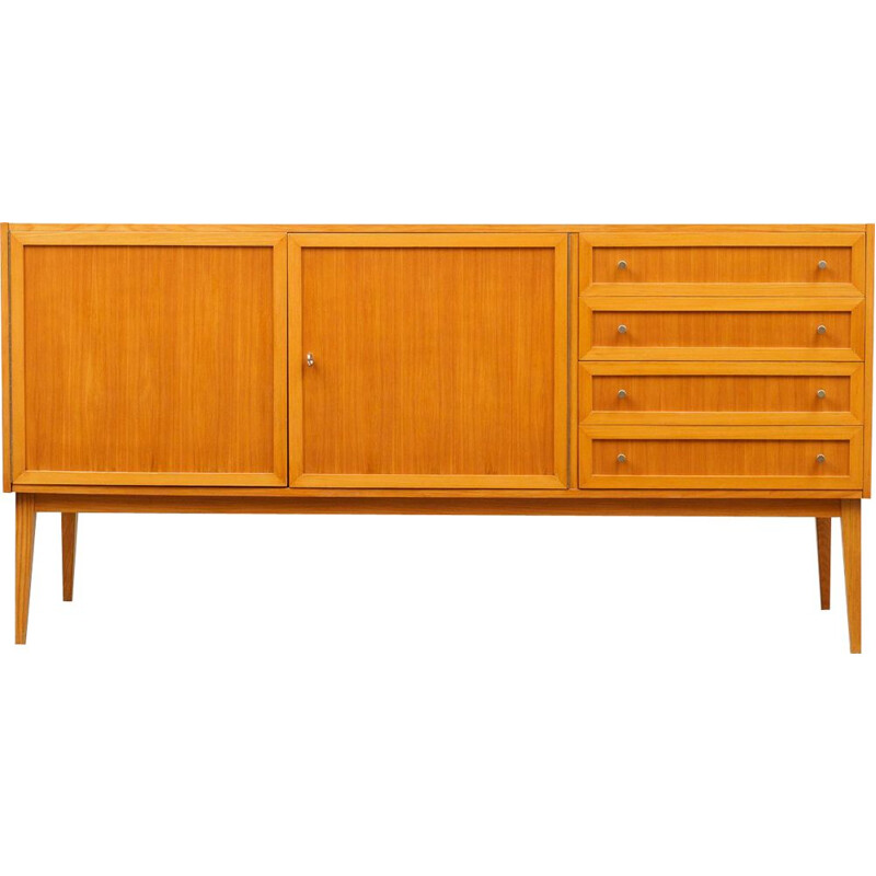 Restored sideboard in ashwood, pannelled doors 1960s