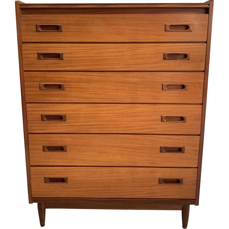 Danish Mid century teak chest of drawers 1960