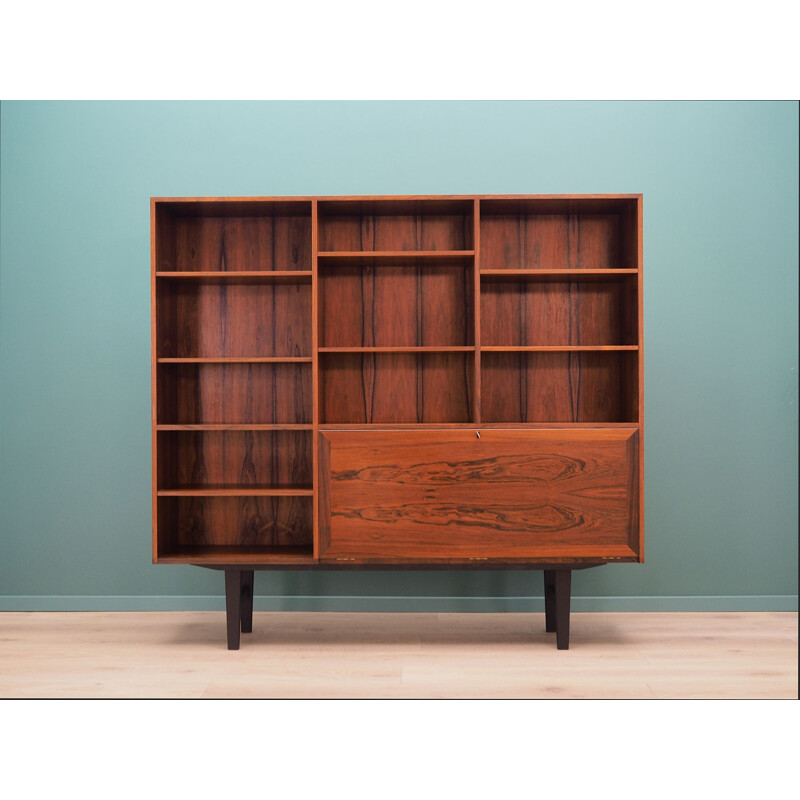 Winding mid century bookcase  rosewood danish 1960