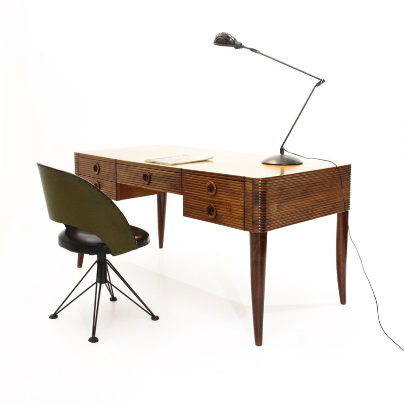 Desk with 3 drawers by Paolo Buffa for Galdino Maspero,1930s