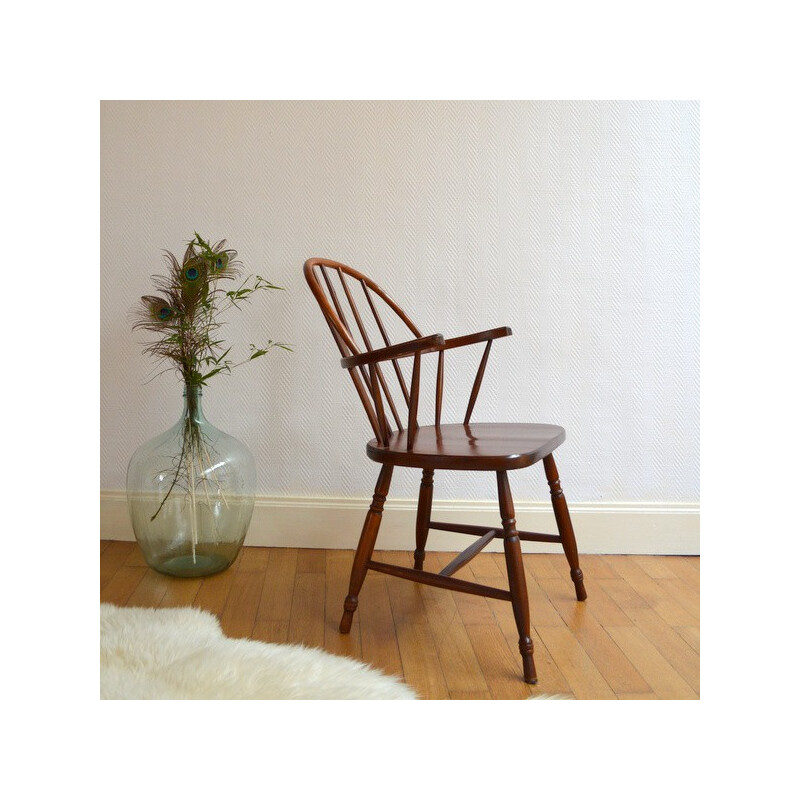 Mid century Windsor chair in wood - 1950s