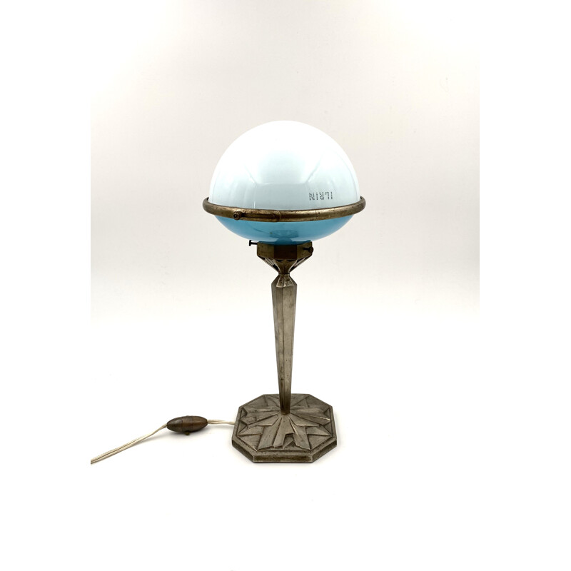 Lampe de table vintage Art Déco Mod. 120, 'Ilrin' conçu par L.BosiI et Cie, France 1920