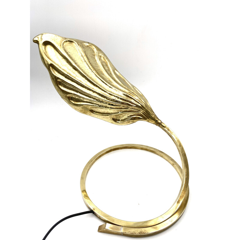 Leaf table Lamp, brass Carlo Giorgi Tommaso Barbi for Bottega Gadda 1970