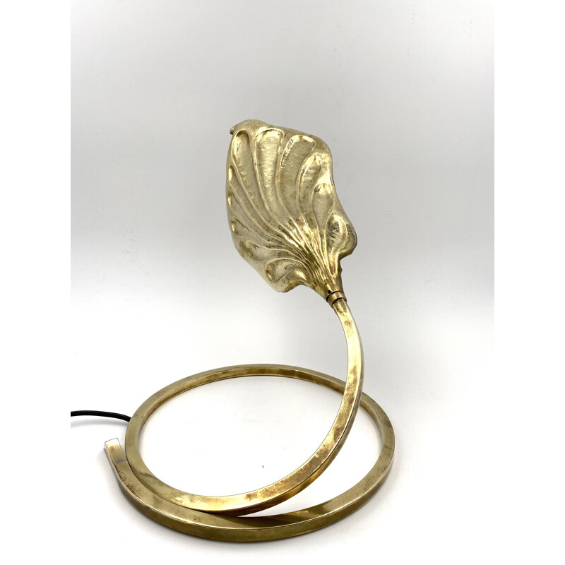 Leaf table Lamp, brass Carlo Giorgi Tommaso Barbi for Bottega Gadda 1970