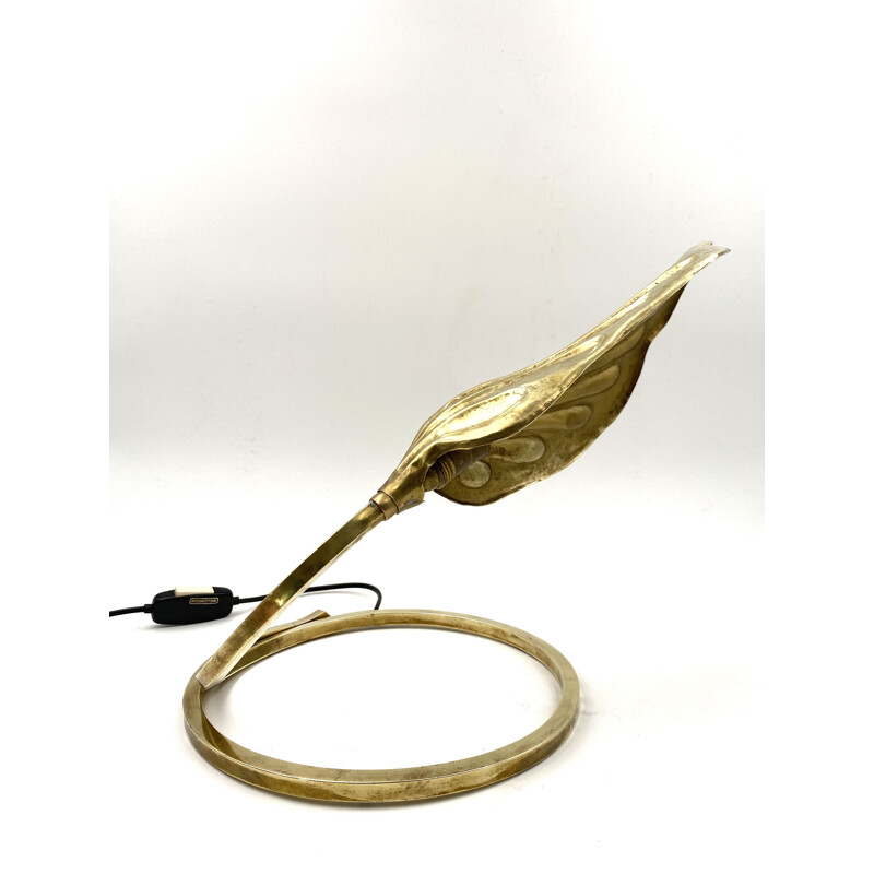 Leaf table Lamp, brass Carlo Giorgi Tommaso Barbi for Bottega Gadda 1970