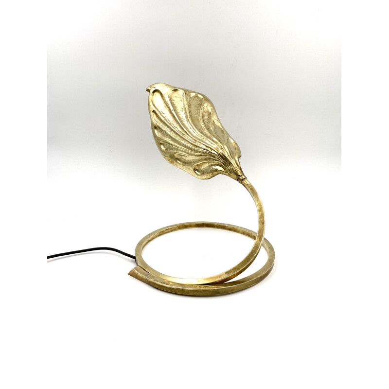 Leaf table Lamp, brass Carlo Giorgi Tommaso Barbi for Bottega Gadda 1970