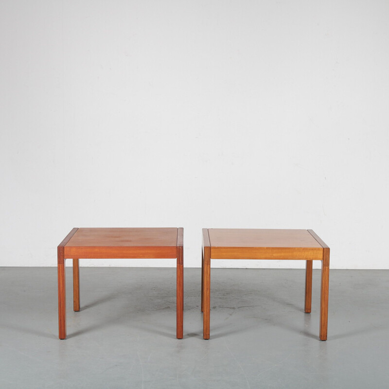 Pair of side tables by de Coene in Belgium 1960s