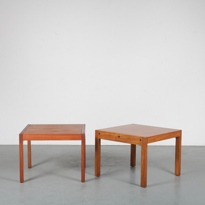 Pair of side tables by de Coene in Belgium 1960s