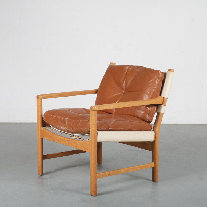 Norwegian beechwood lounge chair 1960