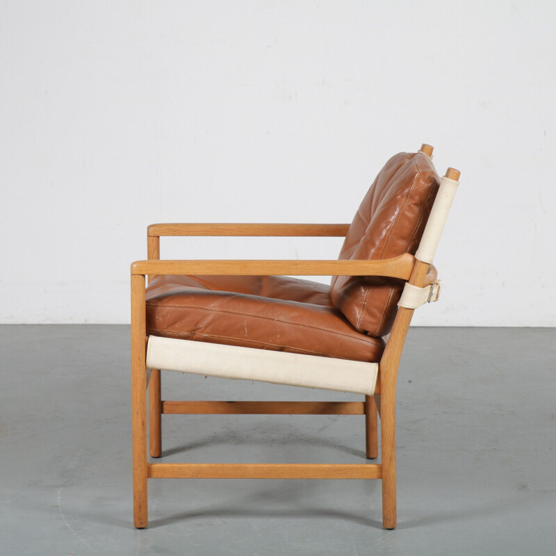 Norwegian beechwood lounge chair 1960