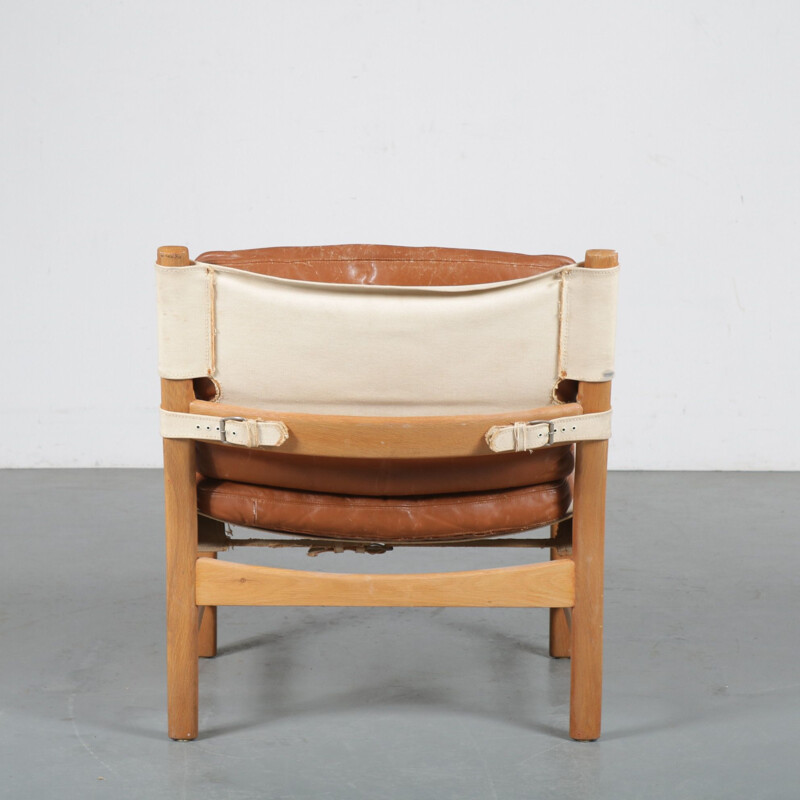 Norwegian beechwood lounge chair 1960