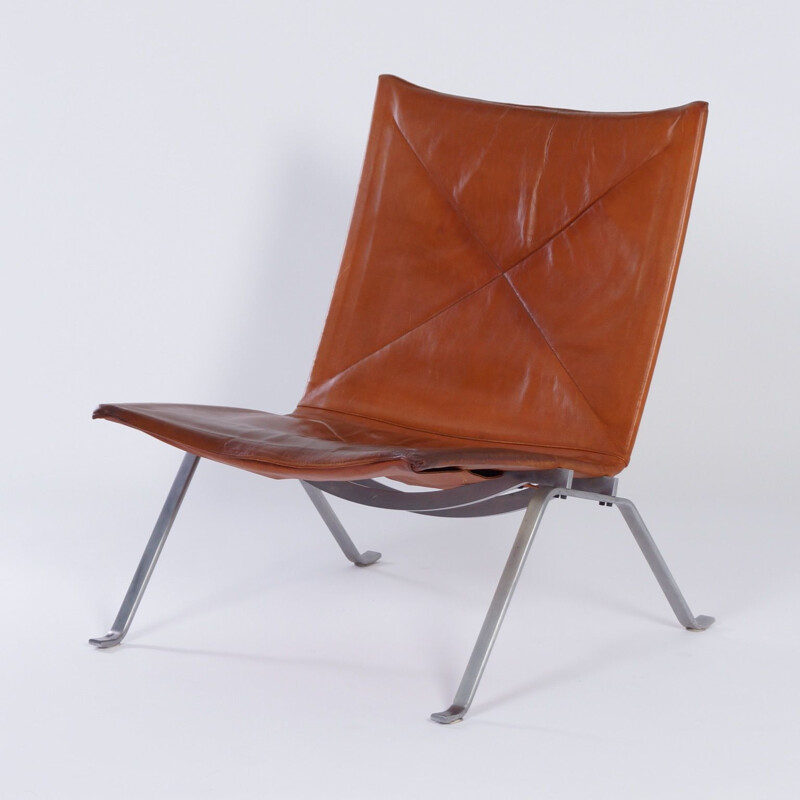 Lounge armchair Poul Kjaerholm PK22 vintage  for E Kold Christensen,1970