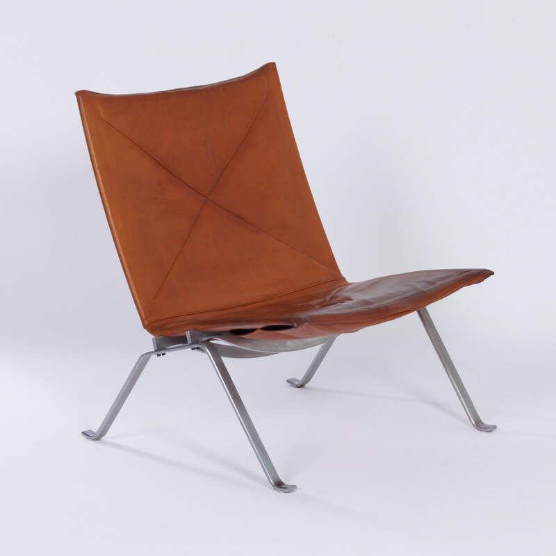 Lounge armchair Poul Kjaerholm PK22 vintage  for E Kold Christensen,1970