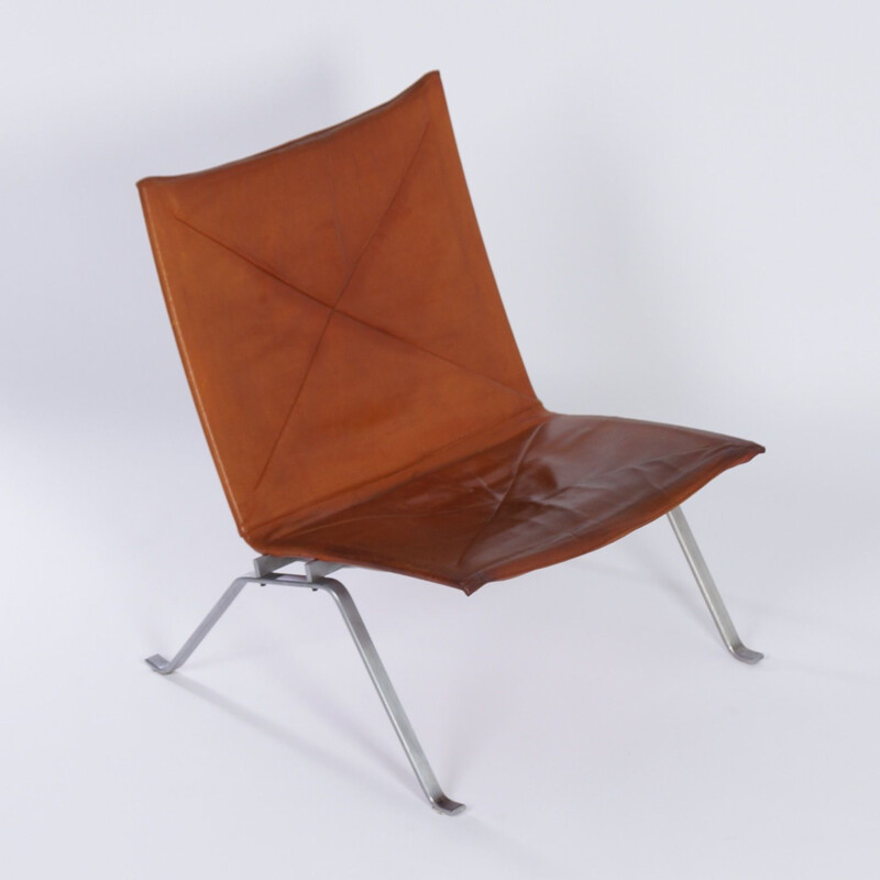 Lounge armchair Poul Kjaerholm PK22 vintage  for E Kold Christensen,1970