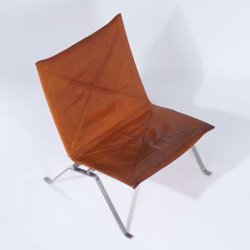 Lounge armchair Poul Kjaerholm PK22 vintage  for E Kold Christensen,1970