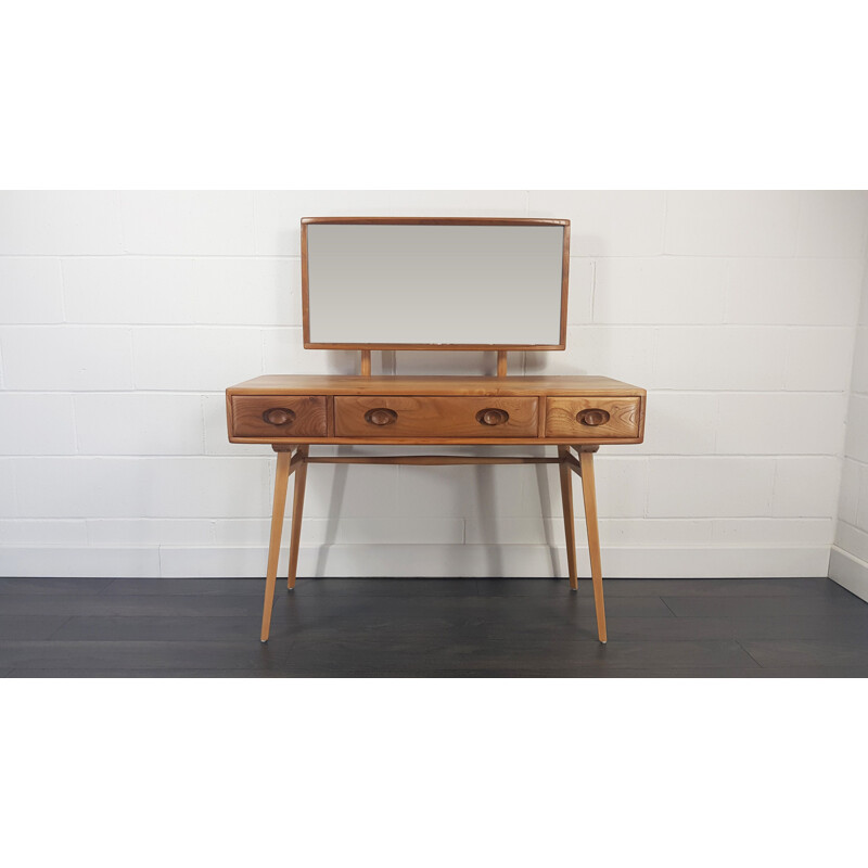 Ercol Dressing Table with Mirror, 1960s