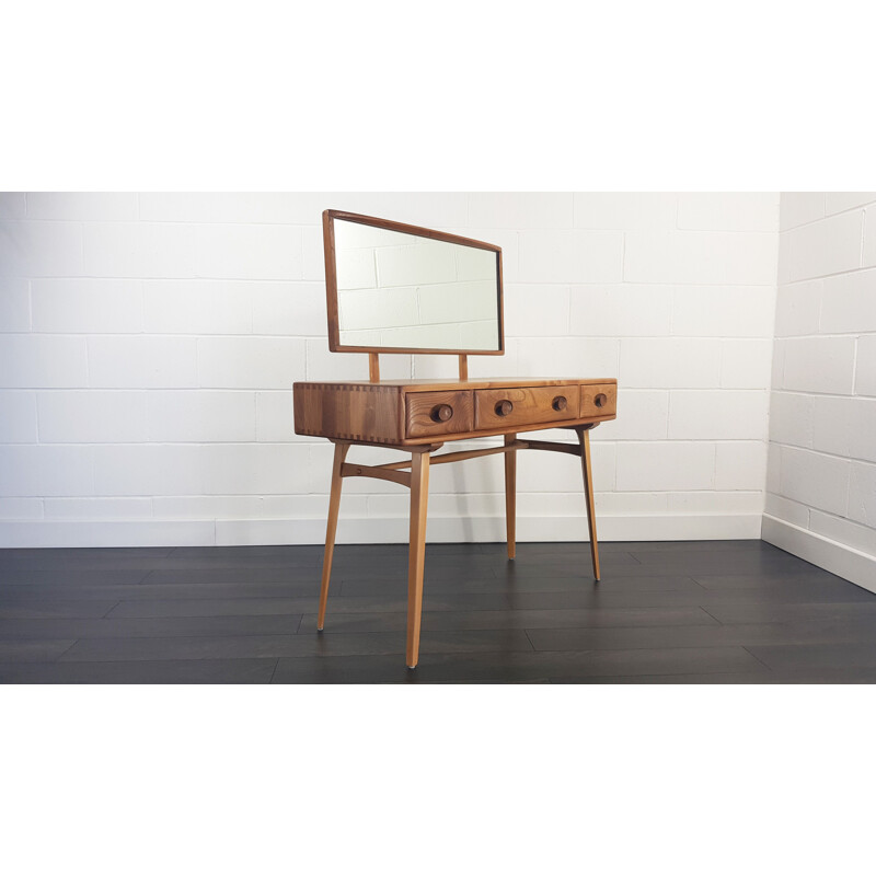 Ercol Dressing Table with Mirror, 1960s