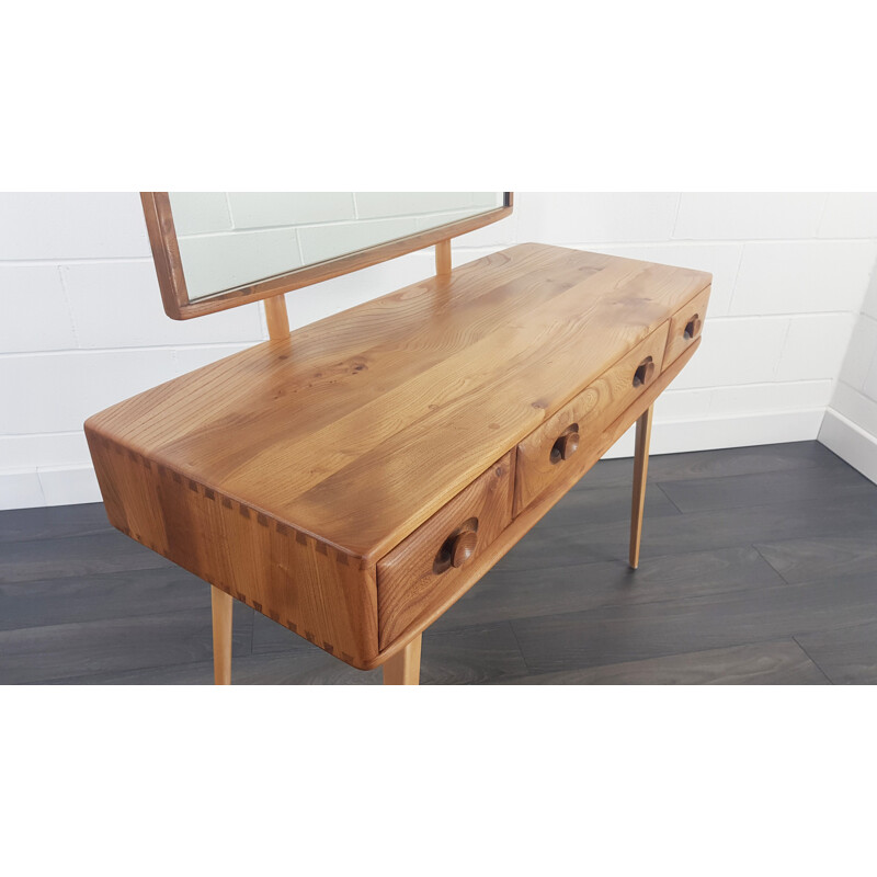 Ercol Dressing Table with Mirror, 1960s