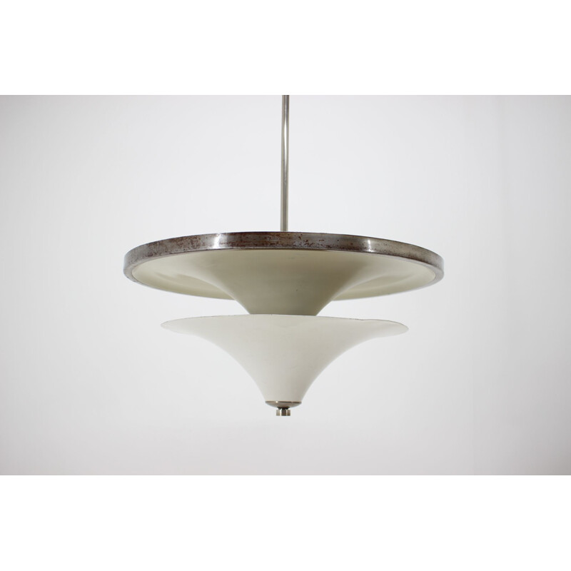 Large vintage Bauhaus chandelier by Franta Anyz, 1930