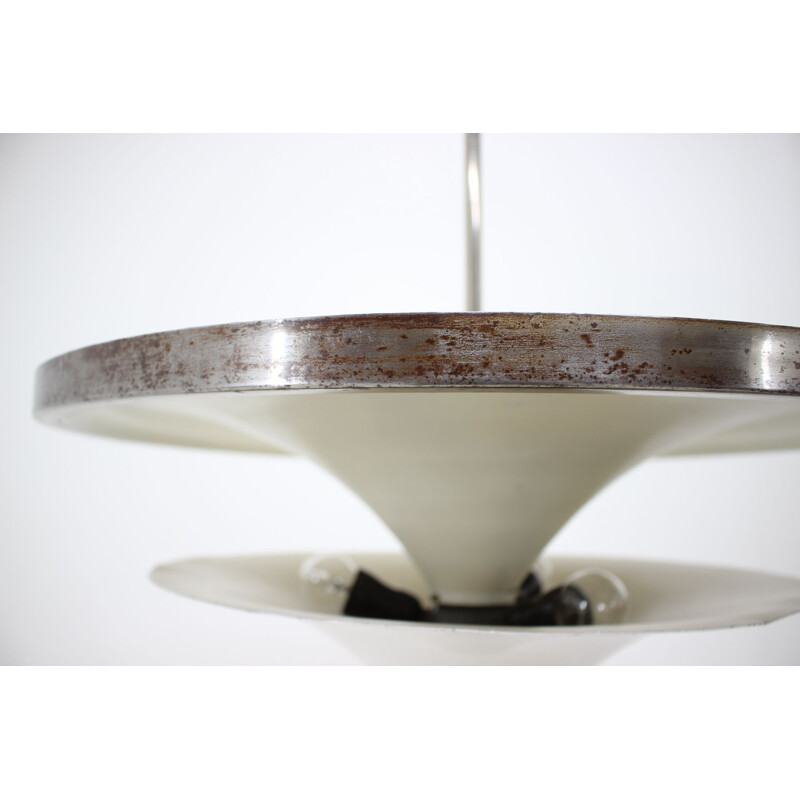 Large vintage Bauhaus chandelier by Franta Anyz, 1930