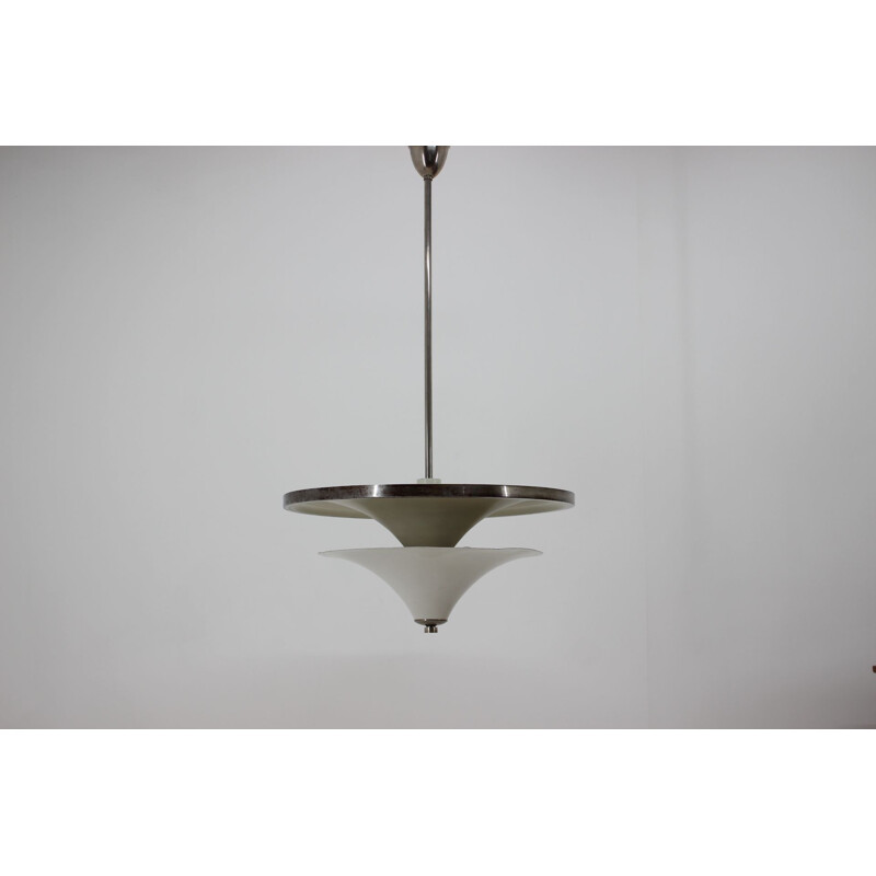 Large vintage Bauhaus chandelier by Franta Anyz, 1930