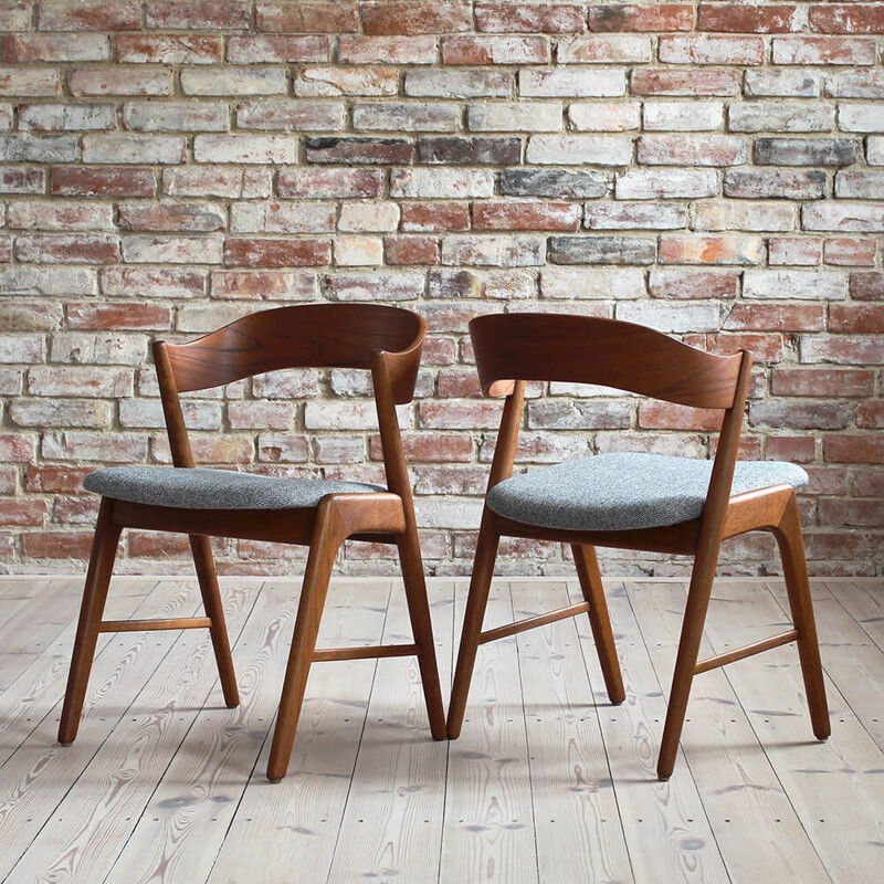 Set of 4 Dining Chairs, 1960s, Scandinavian Design