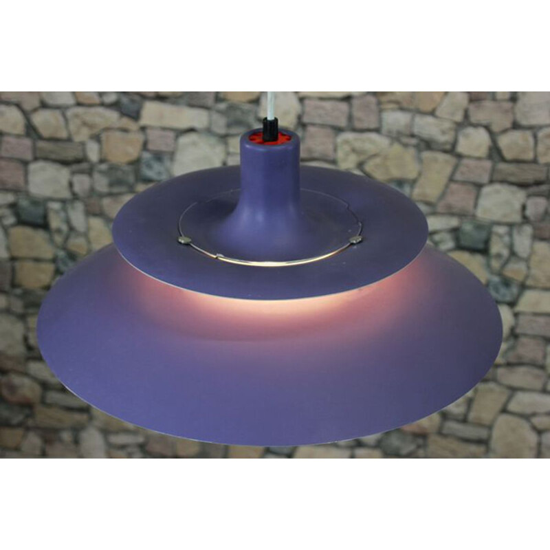 Vintage aluminium ceiling light by Louis Poul Henningsen 1965