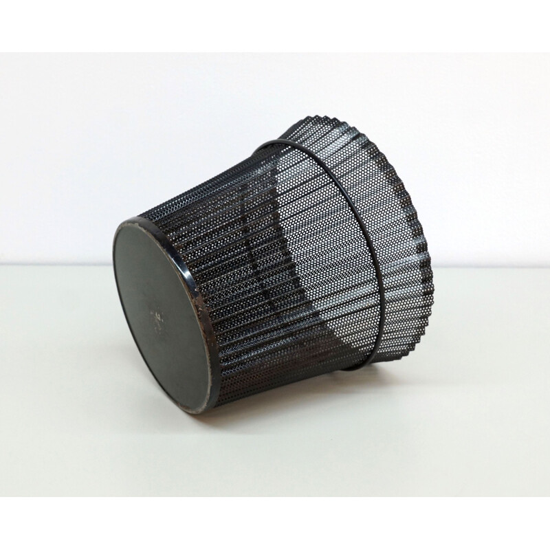 Folded metal vintage wastepaper basket by Mathieu Mategot