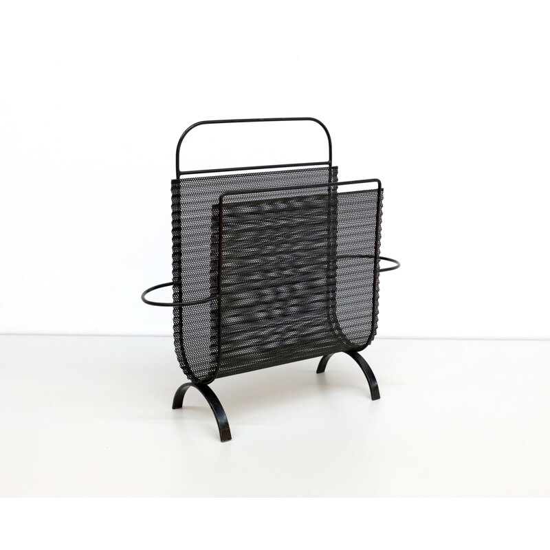 Folded Metal mid century Magazine Rack by Mathieu Mategot 1955