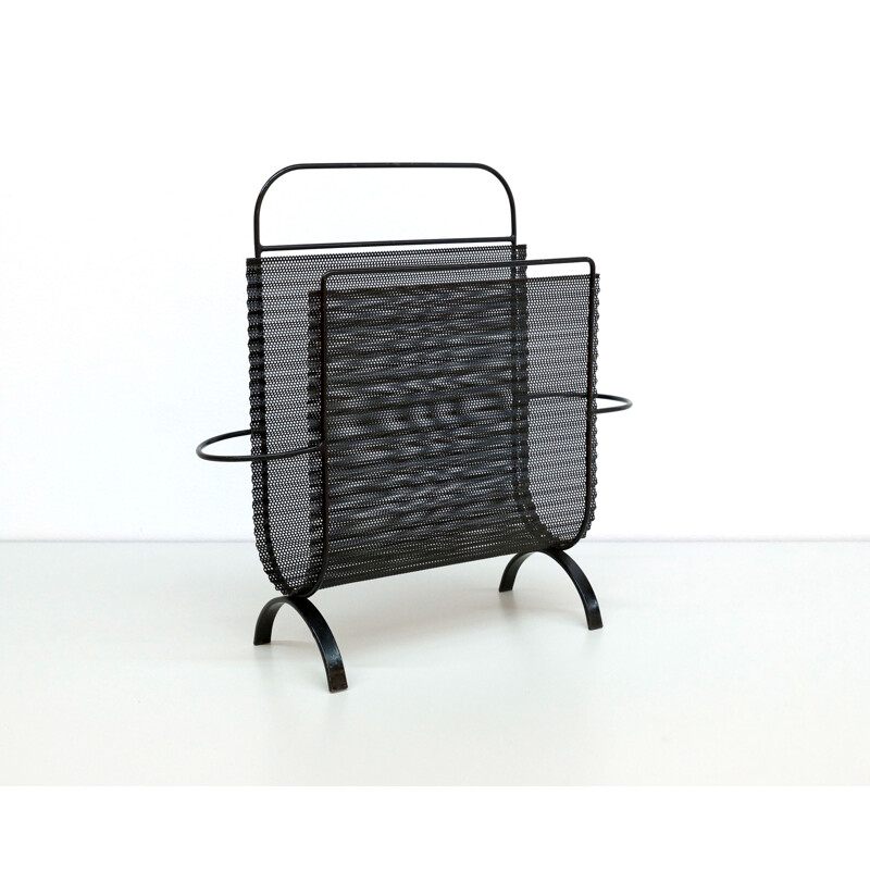 Folded Metal mid century Magazine Rack by Mathieu Mategot 1955