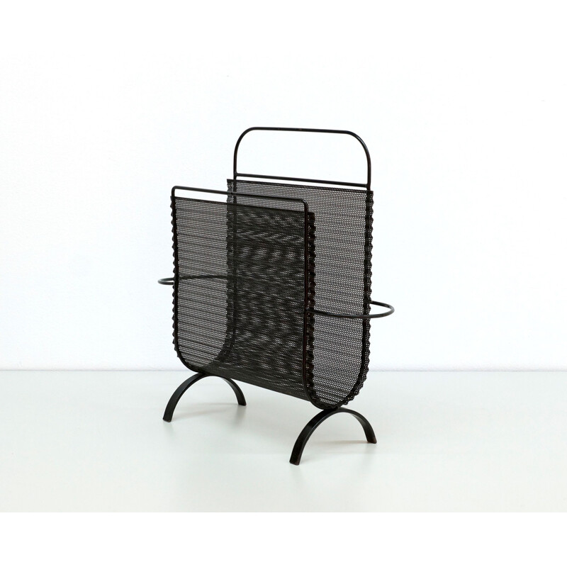 Folded Metal mid century Magazine Rack by Mathieu Mategot 1955