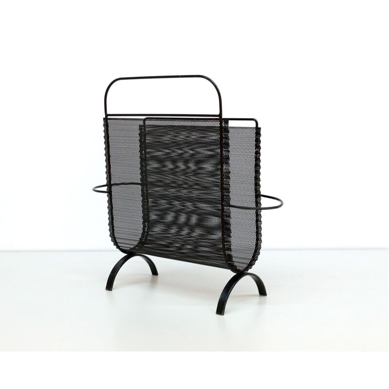 Folded Metal mid century Magazine Rack by Mathieu Mategot 1955