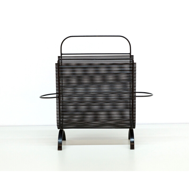 Folded Metal mid century Magazine Rack by Mathieu Mategot 1955