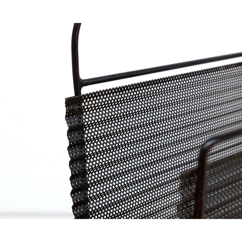 Folded Metal mid century Magazine Rack by Mathieu Mategot 1955