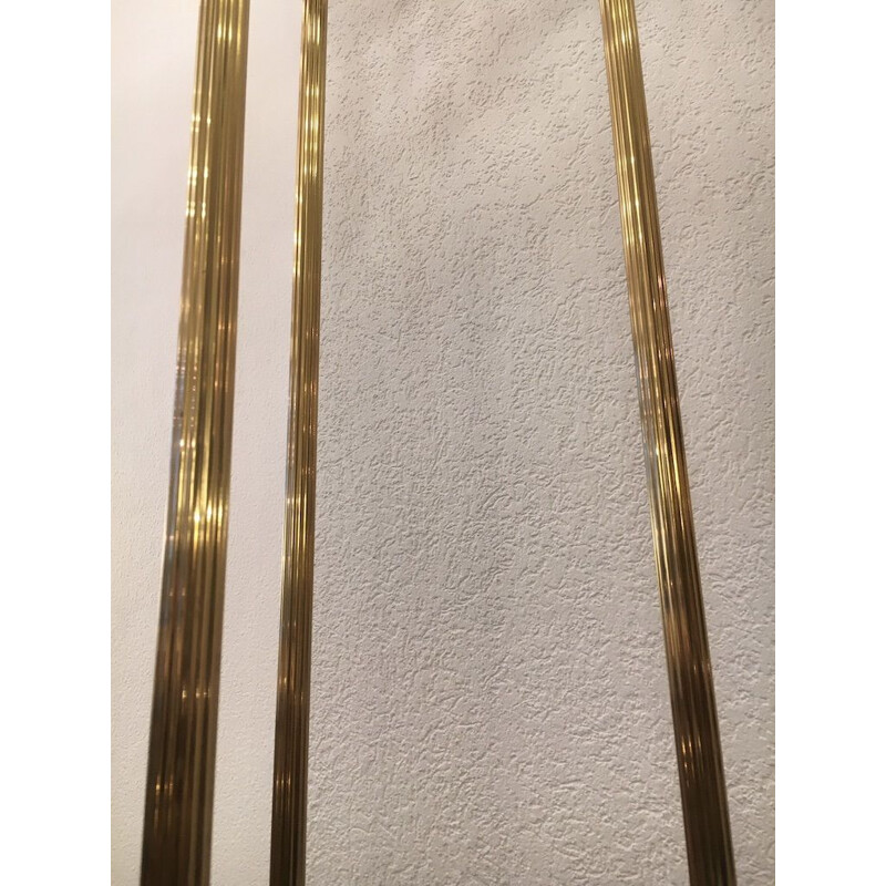 Vintage brass floor lamp "papyrus" by Nucci Valsecchi, Italy 1970