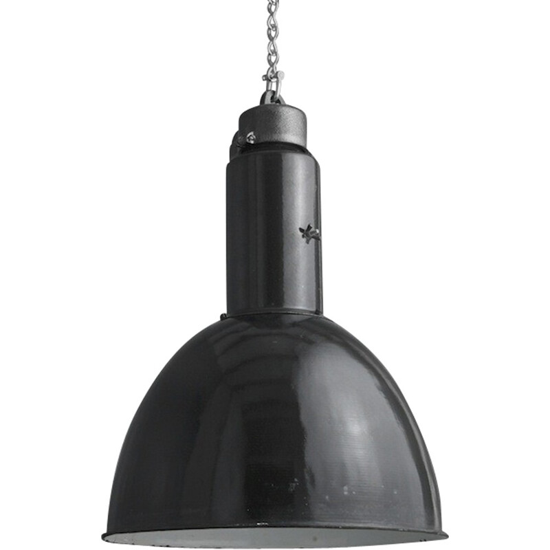 Bauhaus style German industrial hanging lamp - 1930s