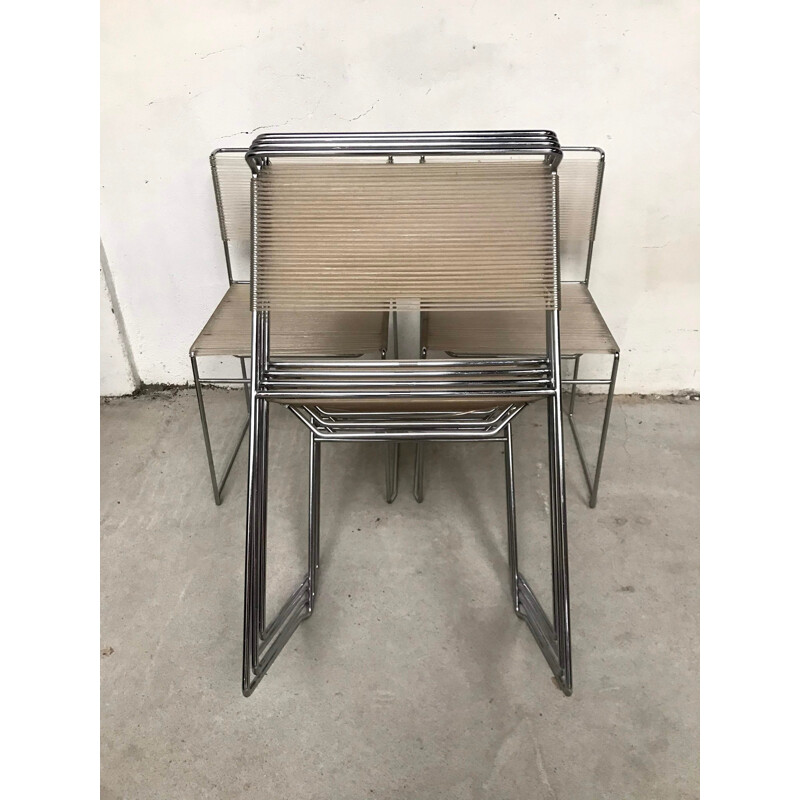 Vintage Spaghetti chairs by Giandomenico Belotti 1970