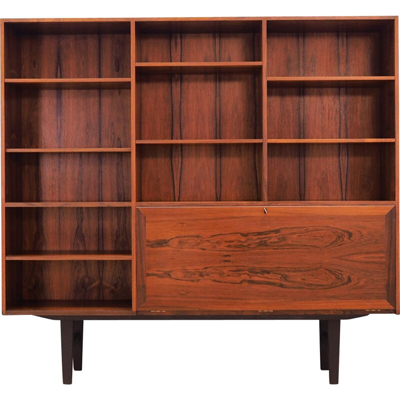 Winding mid century bookcase  rosewood danish 1960