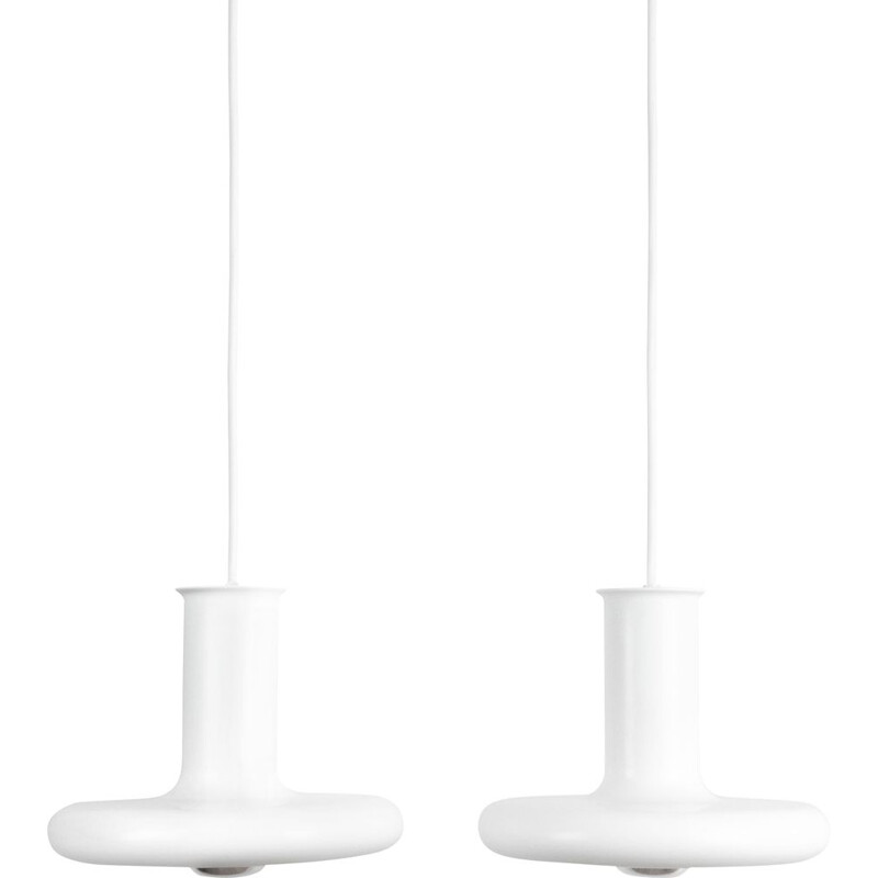 Pair of danish vintage lamps Optima by Hans Due, Fog og Morup, Denmark, 1972