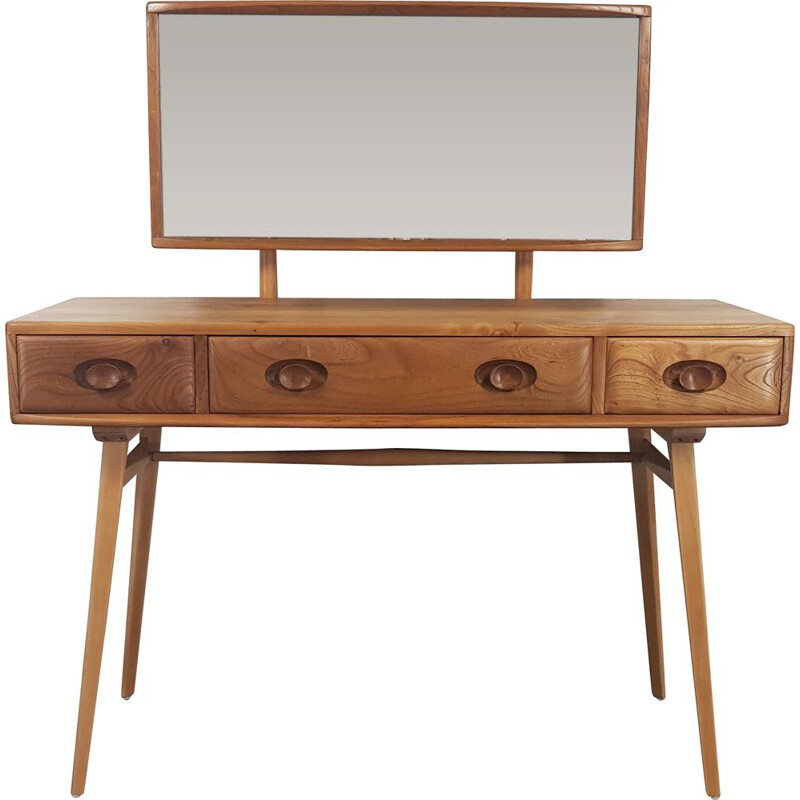 Coiffeuse vintage Ercol avec miroir, 1960