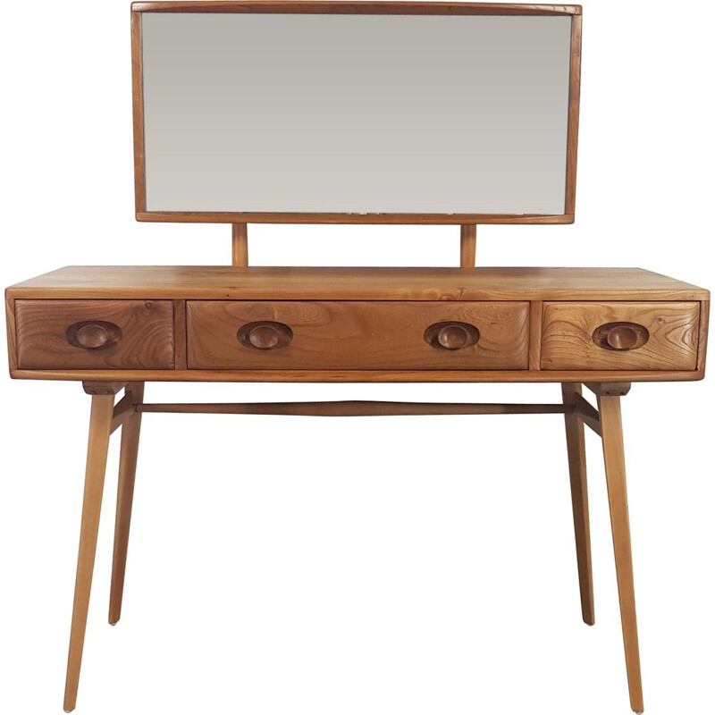 Ercol Dressing Table with Mirror, 1960s