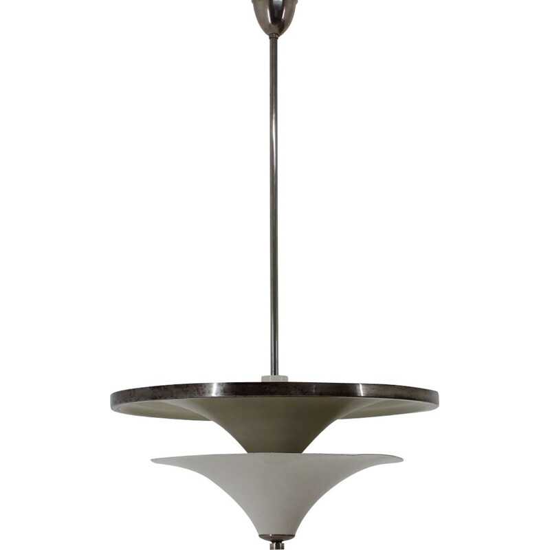 Large vintage Bauhaus chandelier by Franta Anyz, 1930