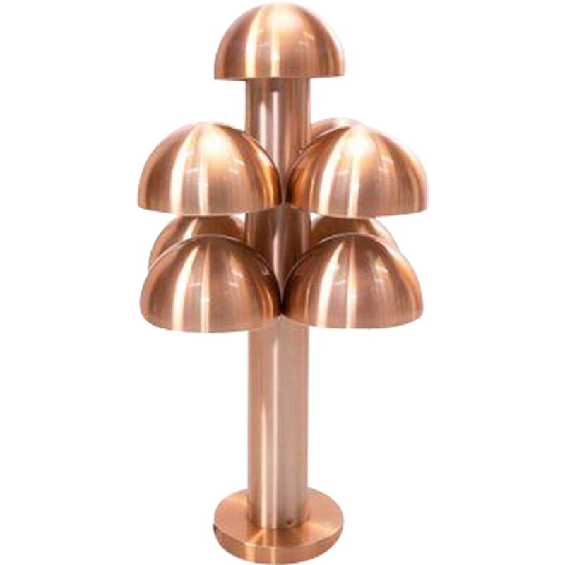 Vintage gold table lamp by Raak Maija Liisa Komulainen for Raak, The Netherlands 1970