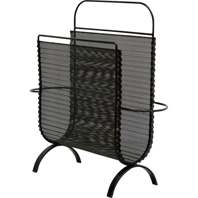 Folded Metal mid century Magazine Rack by Mathieu Mategot 1955