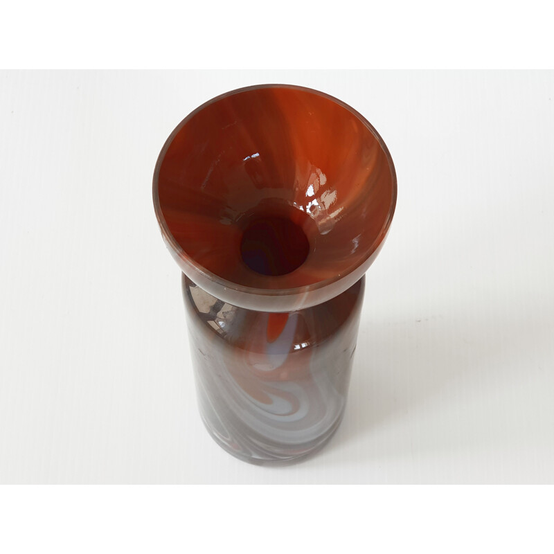Vintage-Vase aus Opal 1970